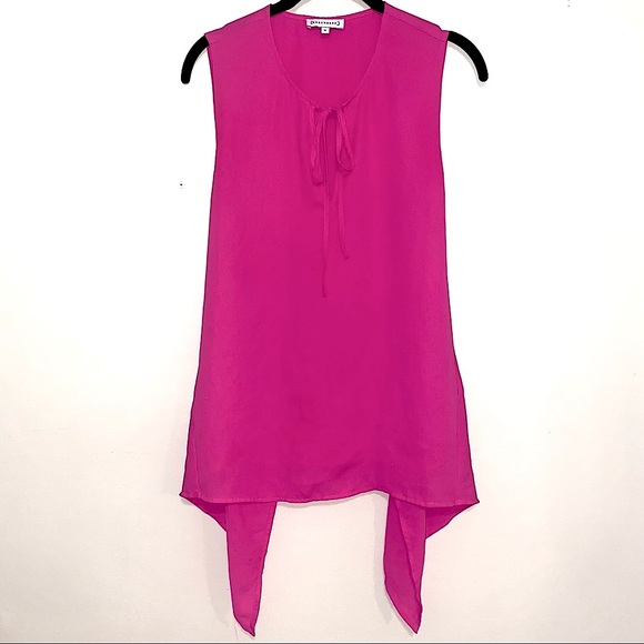 Tie back sleeveless chiffon blouse - Picture 1 of 8